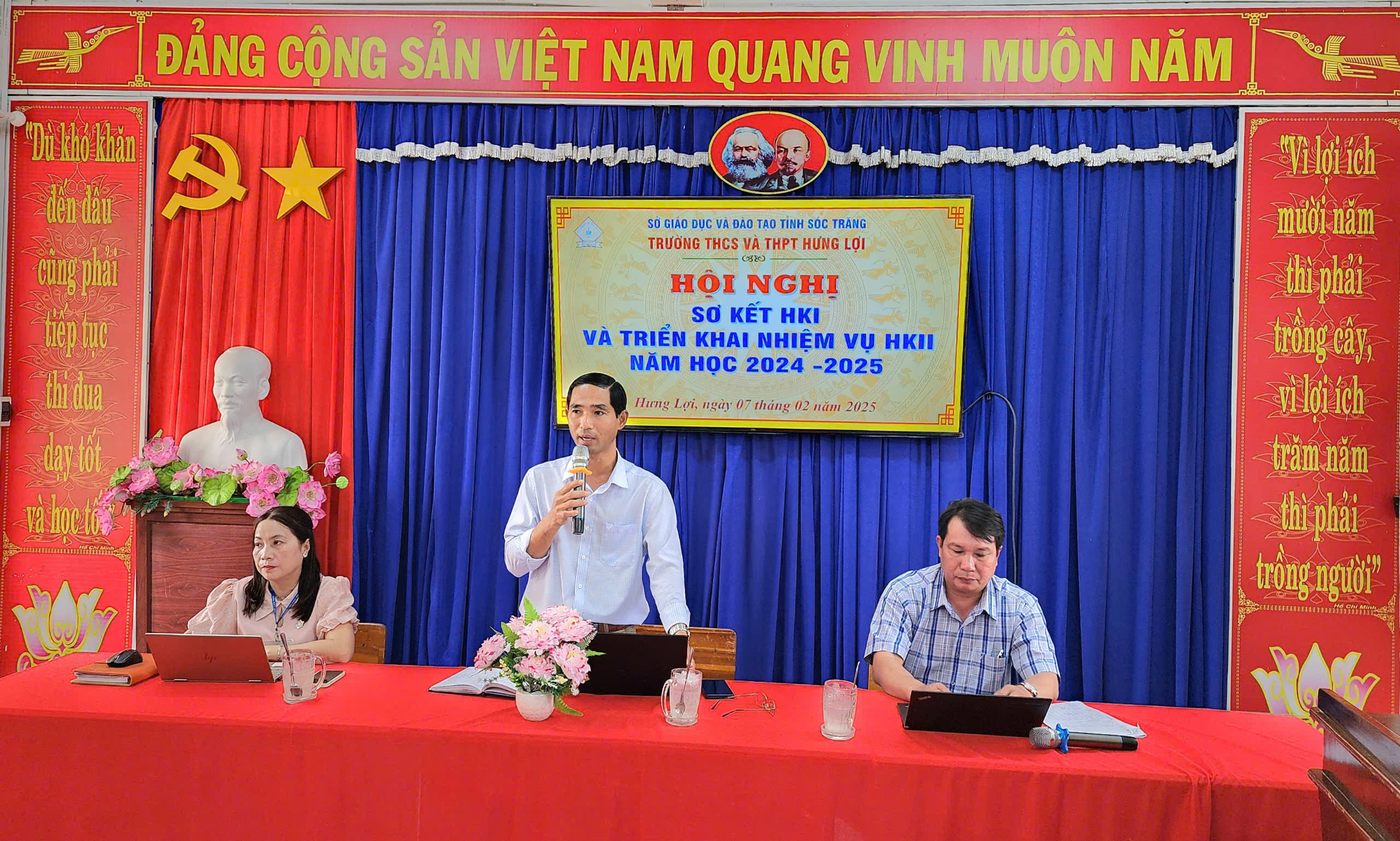 HỘI NGHỊ SƠ KẾT HKI VÀ TRIỂN KHAI NHIỆM VỤ HKII NĂM HỌC 2024 - 2025
