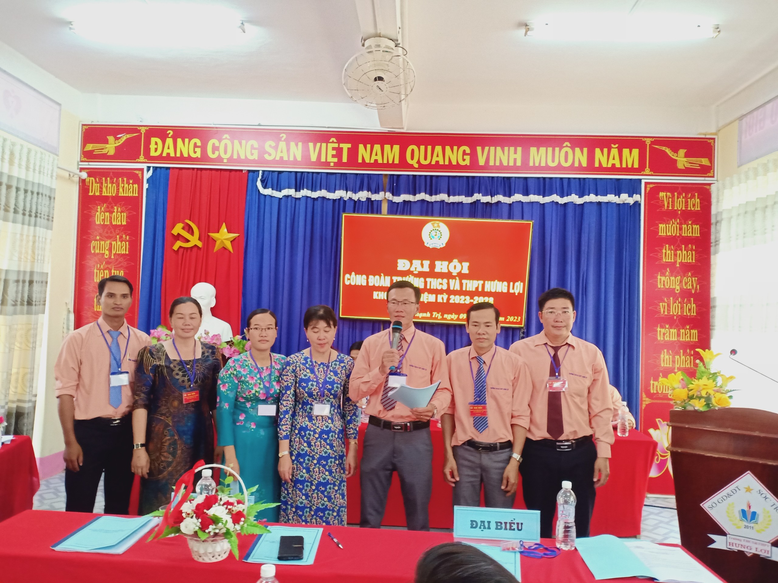 Công đoàn cơ sở Trường THCS và THPT Hưng Lợi tổ chức Đại hội Công đoàn nhiệm kỳ 2023-2028